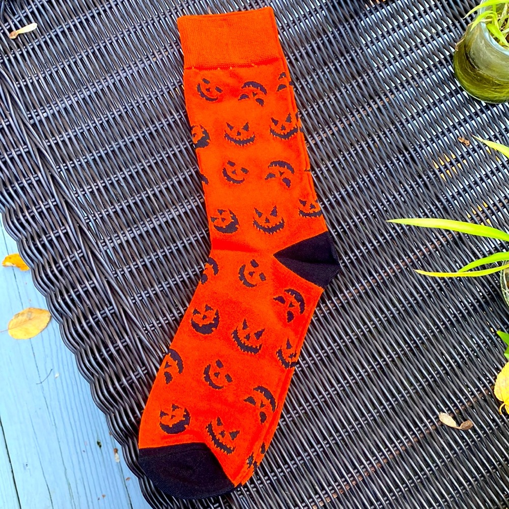 Bloomchic Halloween Pumpkin Contrast Socks